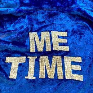 Cozy Soft Blue Robe ‘ME TIME’ - Size S/M 🔵